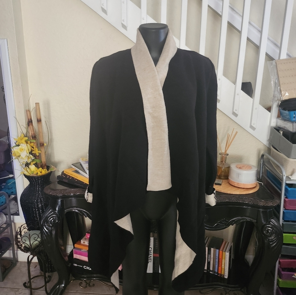 Zara knit Asymmetric cardigan size M